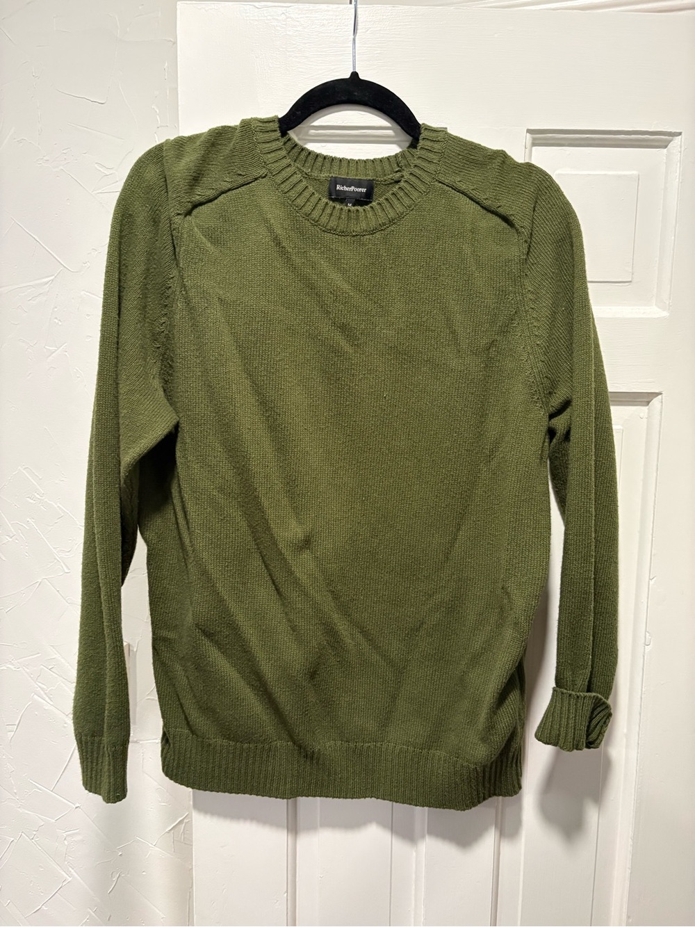 Richer Poorer Olive Green Men's Crewneck Sweater